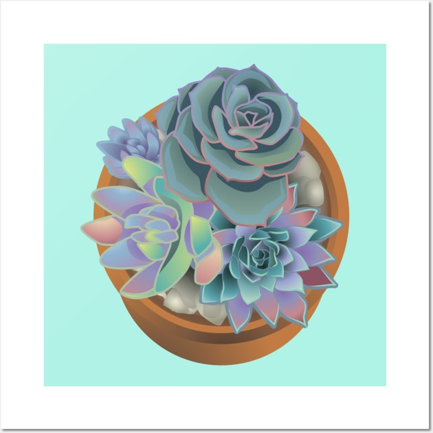 Succulent pot Wall Art by MplusC